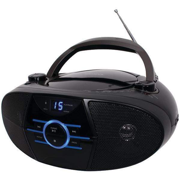 CD Players & Boomboxes Portable Stereo CD Player with AM/FM Stereo Radio & Bluetooth(R) Petra Industries