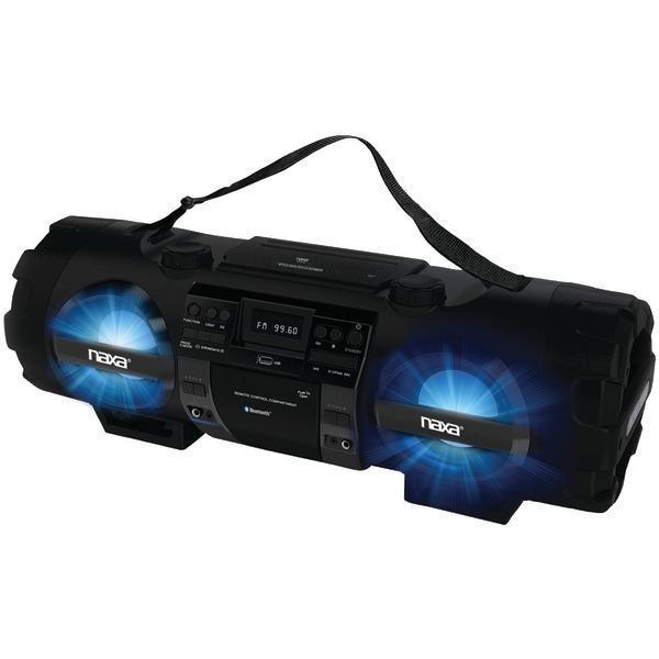 CD/MP3 Bass Reflex Boom Box & PA System with Bluetooth(R)-CD Players & Boomboxes-JadeMoghul Inc.