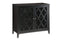 Ceara Console Table With 2 Doors, Black-Console Tables-Black-MDF Glass-JadeMoghul Inc.