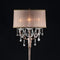 Cecelia Crystal Lamp With Antler Design Floor Lamp-Floor Lamps-Copper-Crystal Metal-JadeMoghul Inc.