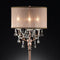 Cecelia Crystal Lamp With Antler Design Table Lamp-Table Lamps-Copper-Crystal Metal-JadeMoghul Inc.