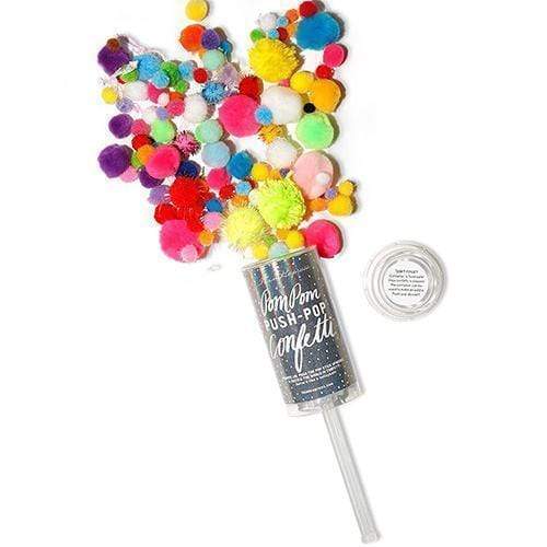 Celebration Party Supplies Pom Pom Push-Pop Confetti - Colorful Mix (Pack of 1) Weddingstar