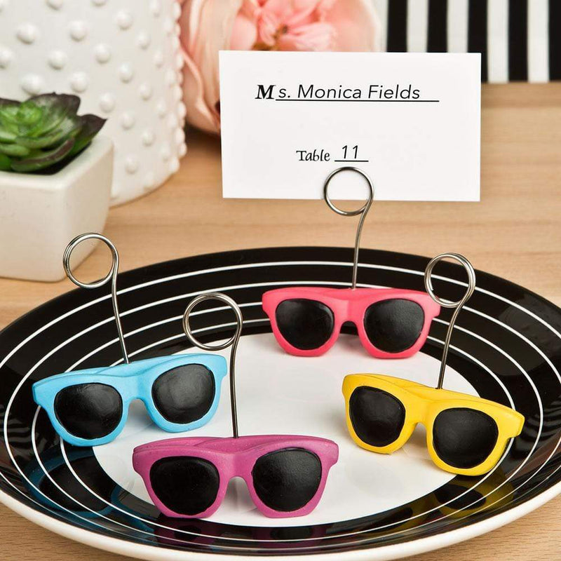 Sunglasses design placecard or photo holders from fashioncraft
