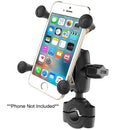 Cell Phone Mounts RAM Mount RAM Torque 3/4" - 1" Diameter Handlebar/Rail Base with 1" Ball, Short Arm and X-Grip for Phones [RAM-B-408-75-1-A-UN7U] RAM Mounting Systems