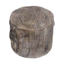 Cement Tree Stump Stool , Small, Brown-Accent and Garden Stools-Brown-Cement-JadeMoghul Inc.