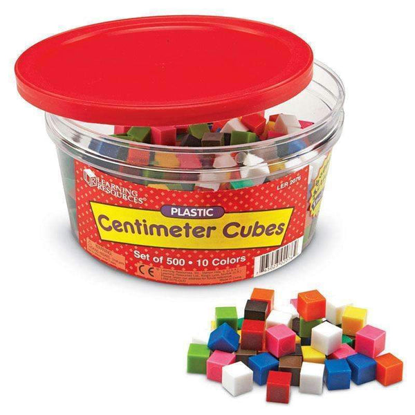 CENTIMETER CUBES 500-PK 10 COLORS-Learning Materials-JadeMoghul Inc.
