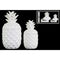 Ceramic 108 oz. Pineapple Canister with Glossy Finish, Set of Two, White-Home Accent-White-Ceramic-JadeMoghul Inc.