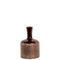 Ceramic Bottle Shaped Vase With Long Elongated Neck, Small, Copper-Vases-Copper-Ceramic-JadeMoghul Inc.