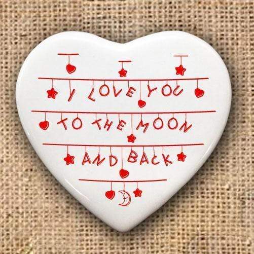 Ceramic Gifts & Accessories Birthday Present Ideas To the Moon and Back Heart Keepsake Treat Gifts