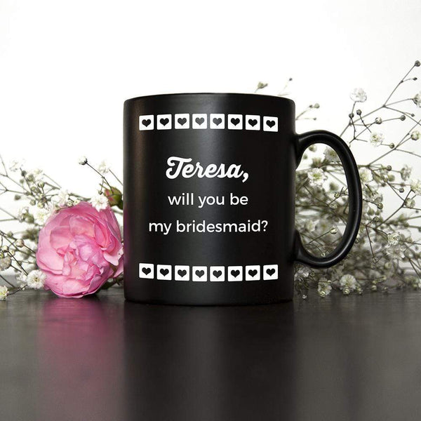 Ceramic Gifts & Accessories Custom Mugs Will You Be My Bridesmaid Pinterest Wedding Mug Treat Gifts