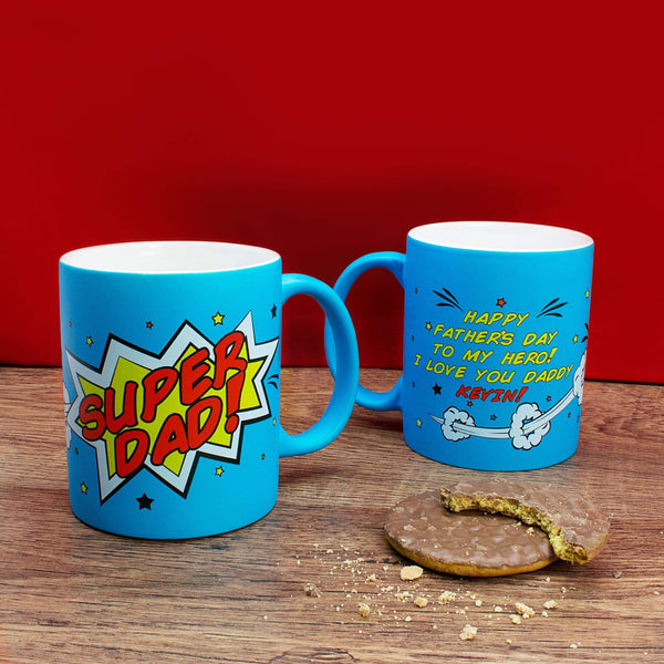 Ceramic Gifts & Accessories Discount Mugs Super dad! Matte Colored Mug Treat Gifts