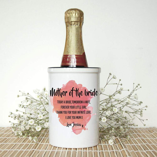 Ceramic Gifts & Accessories Mother's Day Gifts Personalised Mother of the Bride Miniature Champagne Bucket Treat Gifts