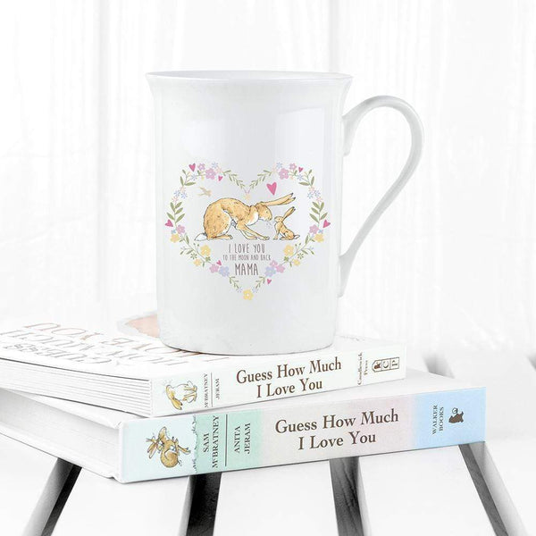 Ceramic Gifts & Accessories Personalised Mugs Guess How Much I Love You Heart Wreath Bone China Mug Treat Gifts