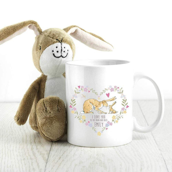 Ceramic Gifts & Accessories Personalised Mugs Guess How Much I Love You Heart Wreath Mug Treat Gifts