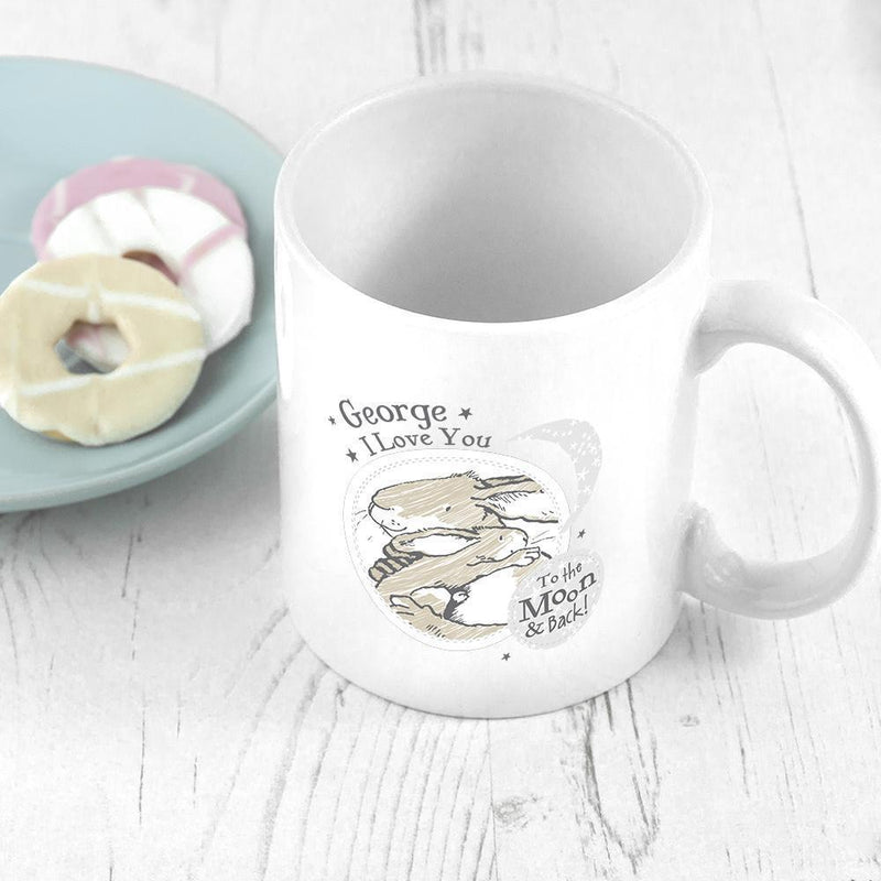 Ceramic Gifts & Accessories Personalised Mugs Guess How Much I Love You To The Moon And Back Mug Treat Gifts