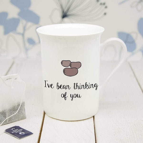 Ceramic Gifts & Accessories Personalized Coffee Mugs I've Bean Thinking Of You Bone China Mug Treat Gifts