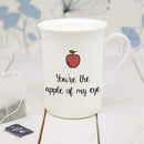 Ceramic Gifts & Accessories Personalized Coffee Mugs You're The Apple Of My Eye Bone China Mug Treat Gifts