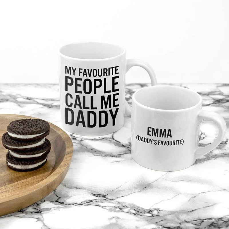 Ceramic Gifts & Accessories Personalized Father's Day Gifts - Daddy & Me Favorite People Mugs Treat Gifts