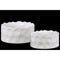 Ceramic Irregularly Round Pot With Pimpled Accents, Set of Two, White-Home Accent-White-Ceramic-JadeMoghul Inc.