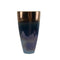 Ceramic Ombre Vase with Wide Top and tapered Bottom, Large, Copper and Blue-Vases-Copper and Blue-Ceramic-JadeMoghul Inc.