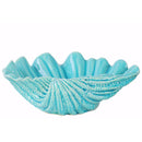 Ceramic Open Valve Clam Seashell Sculpture- Blue- Benzara-Sculptures-Blue-Ceramic-JadeMoghul Inc.