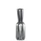 Ceramic Patterned Bottle Vase With 3D Appeal, Medium , Silver-Vases-Silver-Ceramic-Matte Finish-JadeMoghul Inc.