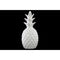 Ceramic Pineapple Figurine, Glossy White-Home Accent-White-Ceramic-JadeMoghul Inc.