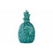 Ceramic Pineapple Figurine With Gloss Finish, Turquoise Blue-Home Accent-Blue-Ceramic-JadeMoghul Inc.