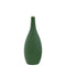 Ceramic Round SM Combed Vase with Small Mouth and Bellied Bottom, Green-Vases-Green-Ceramic-JadeMoghul Inc.
