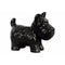Ceramic Standing Welsh Terrier Dog Figurine, Glossy Black-Home Accent-Black-Ceramic-JadeMoghul Inc.