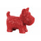 Ceramic Standing Welsh Terrier Dog Figurine, Glossy Red-Home Accent-Red-Ceramic-JadeMoghul Inc.