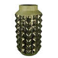 Ceramic Vase, Gold-Vases-Gold-CERAMIC-JadeMoghul Inc.