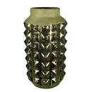 Ceramic Vase, Gold-Vases-Gold-CERAMIC-JadeMoghul Inc.