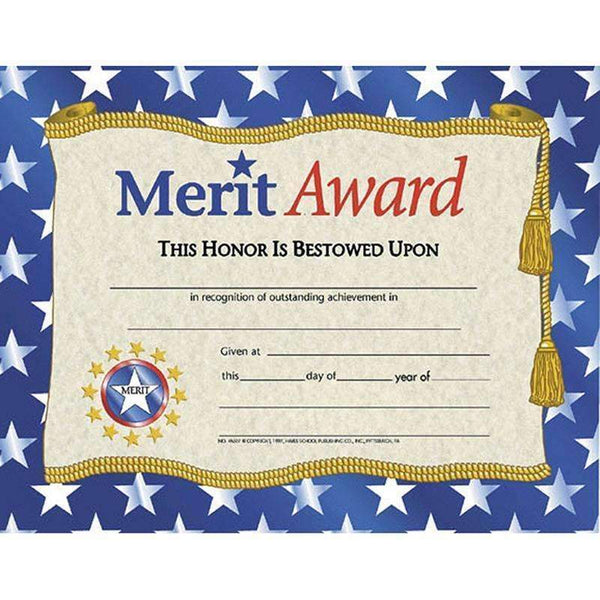 CERTIFICATES MERIT AWARD 30/PK-Supplies-JadeMoghul Inc.
