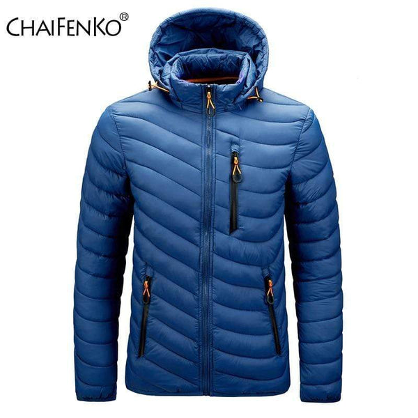 CHAIFENKO Brand Winter Warm Waterproof Jacket Men 2020 New Autumn Thick Hooded Parkas Mens Fashion Casual Slim Jacket Coat Men AExp