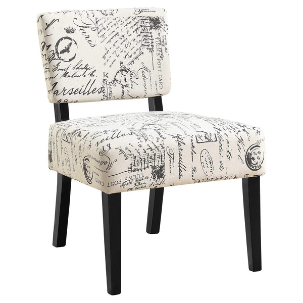 Chairs Accent Chair - 27'.5" x 22'.75" x 31'.5" Beige, Foam, Solid Wood, Cotton, Linen - Accent Chair HomeRoots