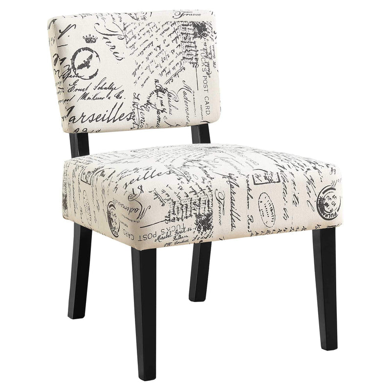 Chairs Accent Chair - 27'.5" x 22'.75" x 31'.5" Beige, Foam, Solid Wood, Cotton, Linen - Accent Chair HomeRoots