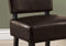 Chairs Accent Chair - 27'.5" x 22'.75" x 31'.5" Brown, Foam, Solid Wood, Leather-Look - Accent Chair HomeRoots