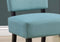 Chairs Accent Chair - 27'.5" x 22'.75" x 31'.5" Teal, Foam, Solid Wood, Polyester - Accent Chair HomeRoots