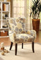 Chairs Accent Chair - 28" X 27" X 39" Fabric And Espresso Accent Chair HomeRoots