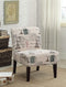 Chairs Accent Chair - 30" X 23" X 33" Fabric And Espresso Accent Chair HomeRoots