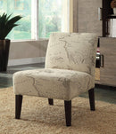 Chairs Accent Chair - 30" X 23" X 33" Fabric And Espresso Accent Chair HomeRoots