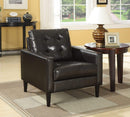 Chairs Accent Chair - 30" X 30" X 33" Espresso Accent Chair HomeRoots