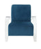 Chairs Accent Chair - 30" X 31" X 36" Teal Clear Acrylic Upholstery Acrylic Accent Chair HomeRoots