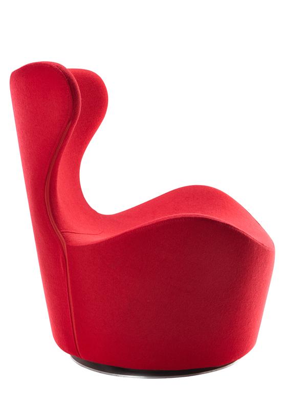 Chairs Accent Chair - 31" Red Fabric, Polyester, and Wood Accent Chair HomeRoots