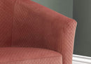 Chairs Accent Chair - 45'.5" x 49" x 45'.5" Dusty Rose, Foam, Solid Wood, Polyester - 2pcs Accent Chair Set HomeRoots