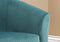 Chairs Accent Chair - 45'.5" x 49" x 45'.5" Turquoise, Foam, Solid Wood, Polyester - 2pcs Accent Chair Set HomeRoots