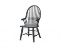 Chairs Armchairs and Accent Chairs - 21.5" X 21.5" X 41" Black Hardwood Teakwood Arm Chair HomeRoots