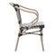 Chairs Armchairs and Accent Chairs - 22" X 22" X 32.7" 2 Pcs Black And White Polyethylene Dining Arm Chair HomeRoots