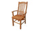 Chairs Armchairs and Accent Chairs 25.25" X 23.125" X 41.5" Harvest Oak Hardwood Arm Chair 6266 HomeRoots